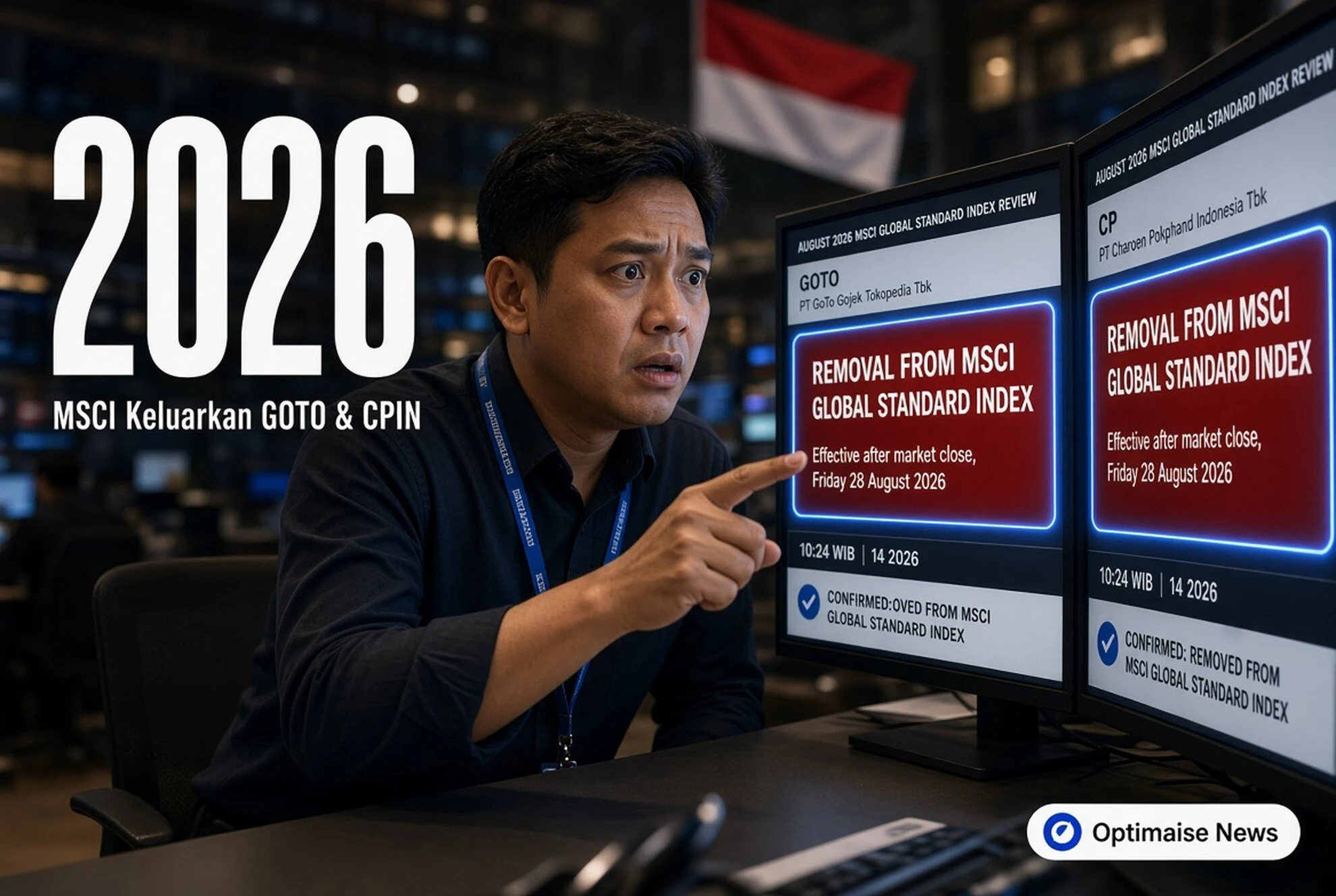 MSCI Keluarkan GOTO dan CPIN dari Global Standard Mulai September 2026
