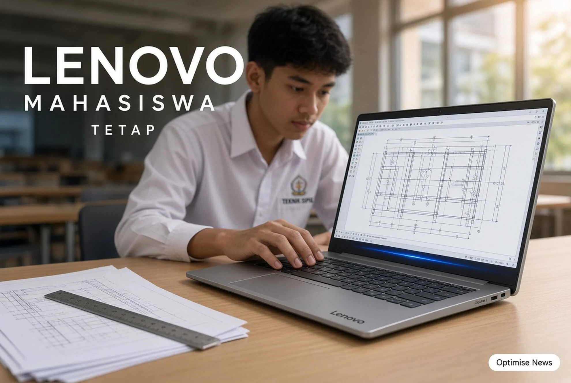Mahasiswa Sipil Andalkan Laptop Lenovo dari Awal Kuliah sampai Kerja