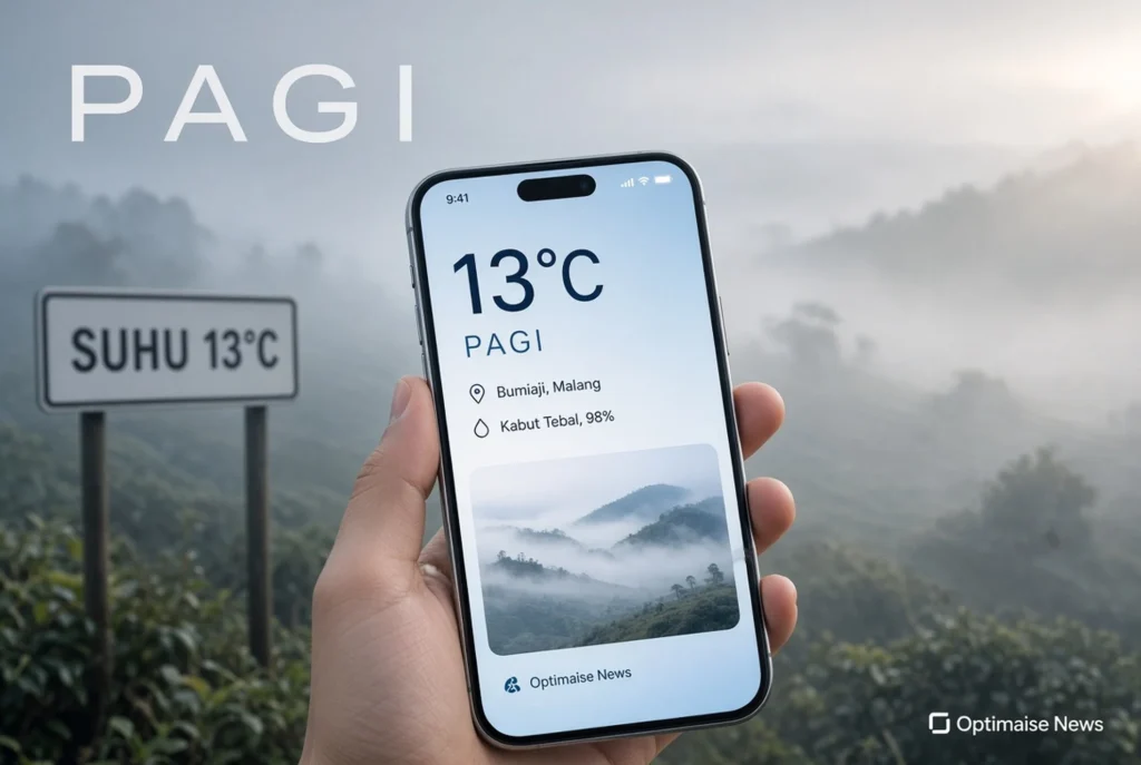 Malang Raya Masih Bediding, Suhu Batu Capai 13°C Serang Pagi
