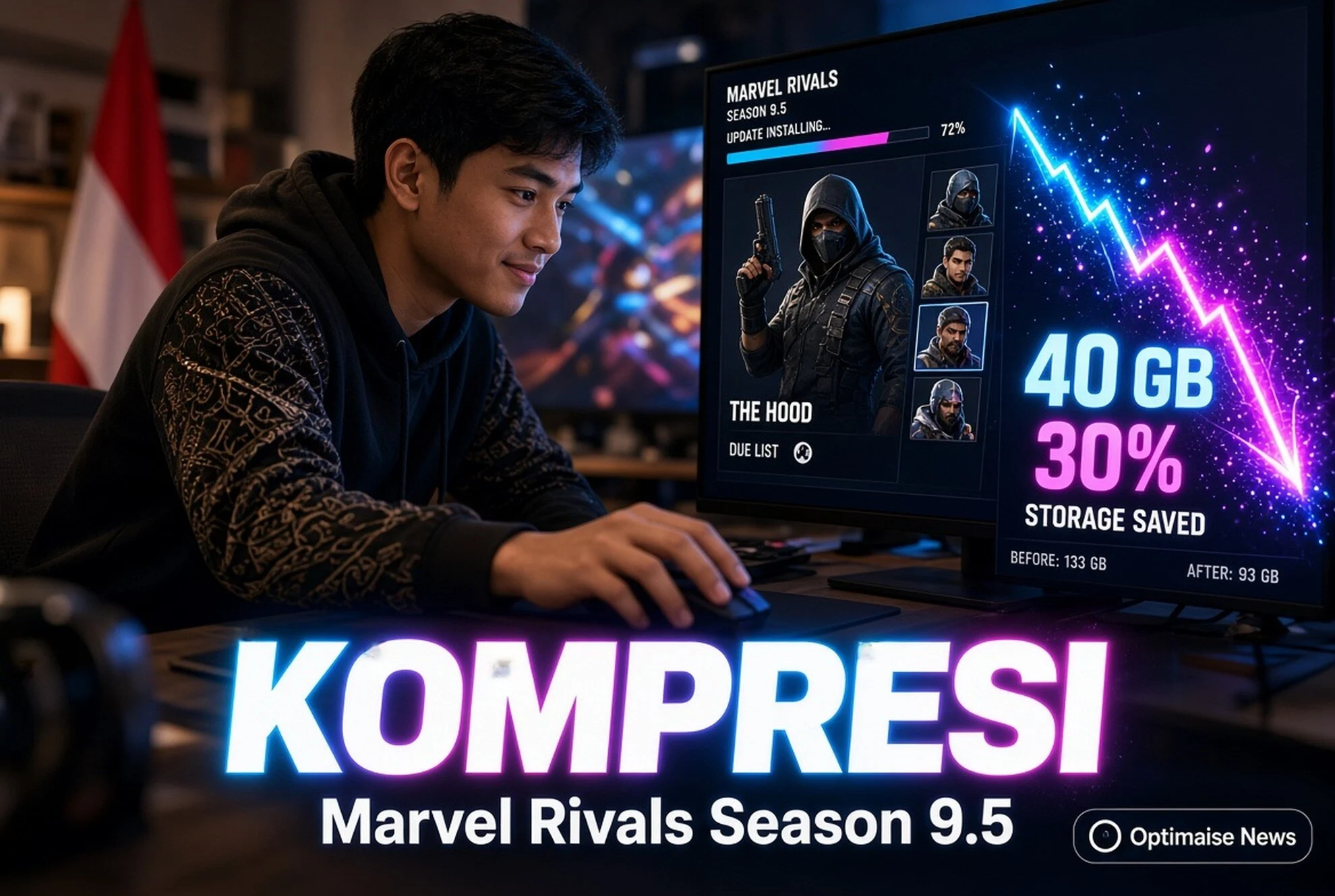 Marvel Rivals Season 9.5: Instalasi PC Hemat 40 GB lewat Kompresi