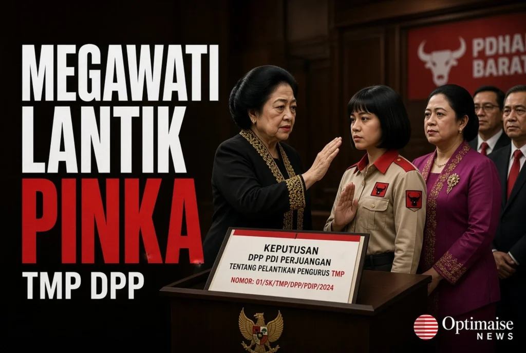 Megawati Lantik Pinka Pimpin TMP Bidik 56% Pemilih Muda 2029