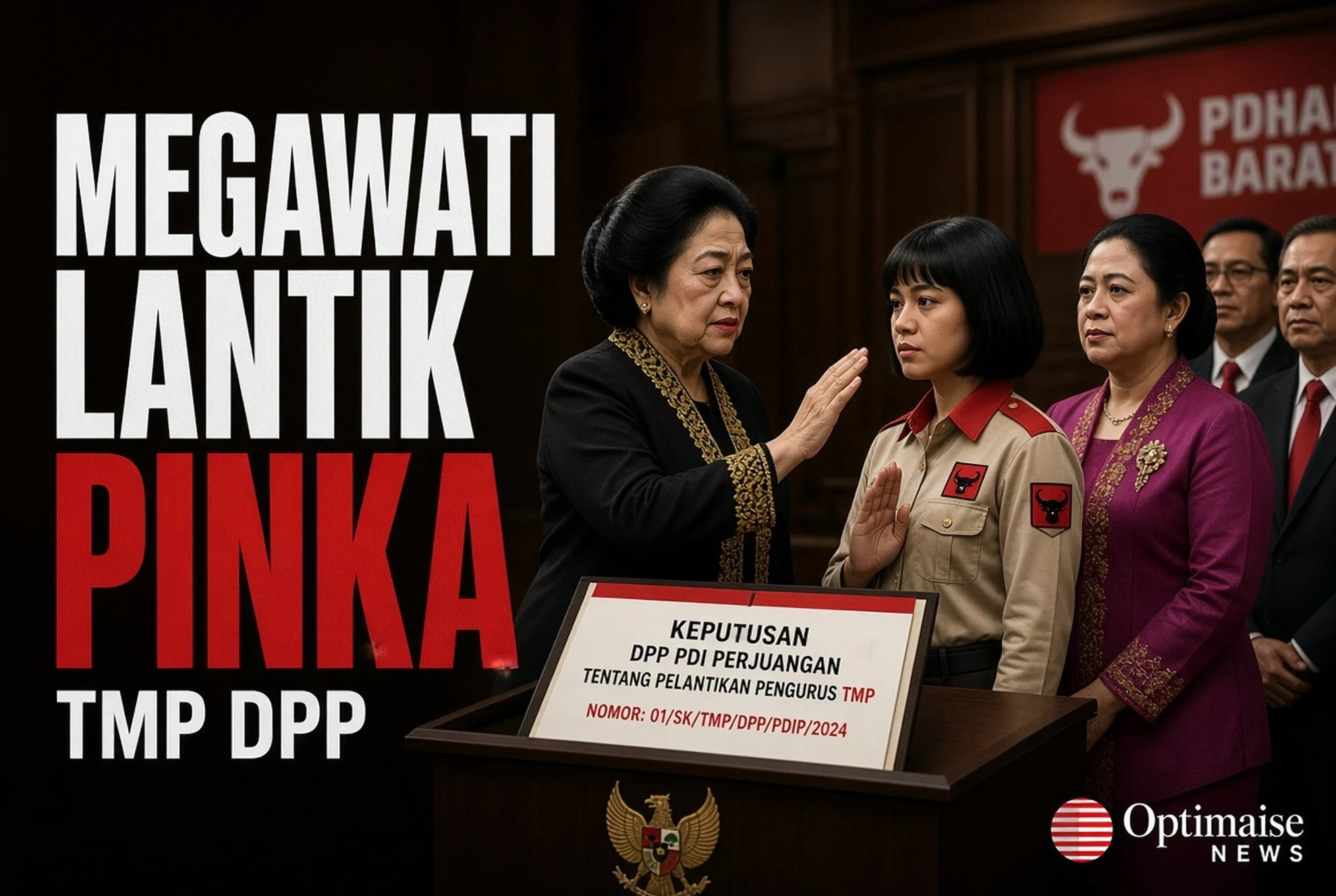 Megawati Lantik Pinka Pimpin TMP Bidik 56% Pemilih Muda 2029