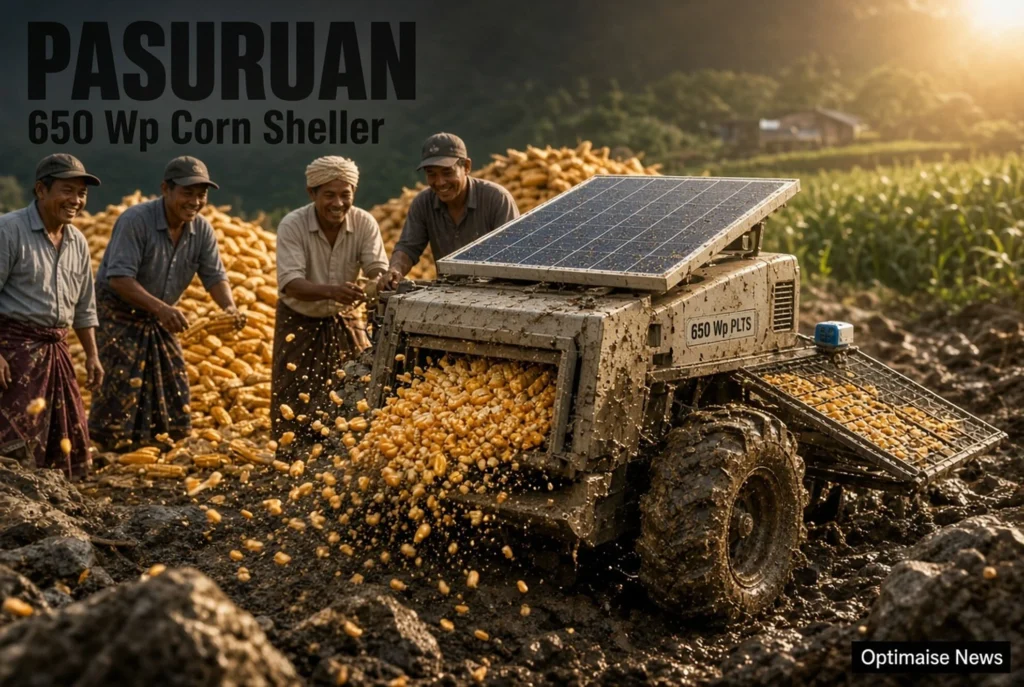 Mesin Pipil Jagung PLTS 650 Wp: 50 Kg/Jam untuk Petani Pasuruan