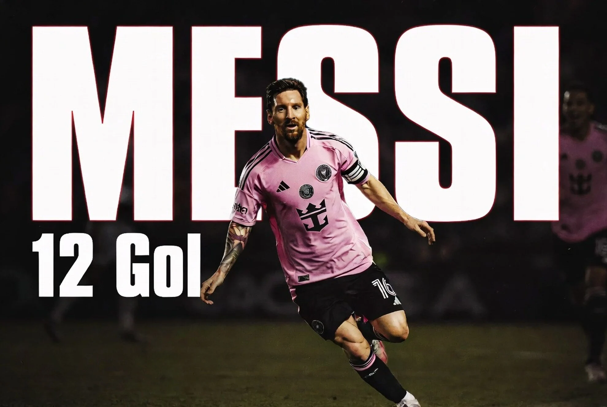 Messi 12 Gol Dekati Rekor Denis Bounga di Leagues Cup