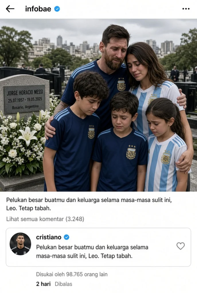 Lionel Messi Cristiano Ronaldo dan reaksi bintang lain