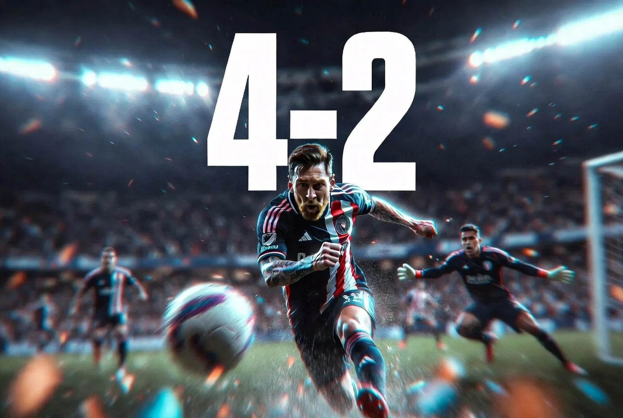 Messi Cetak Dua Gol, Inter Miami Menang 4-2 atas Atlético San Luis