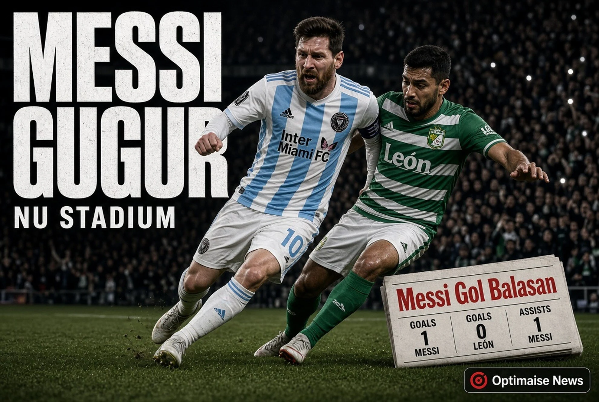 Messi Gugur, Inter Miami Klasemen Hancur vs Club León di Leagues Cup