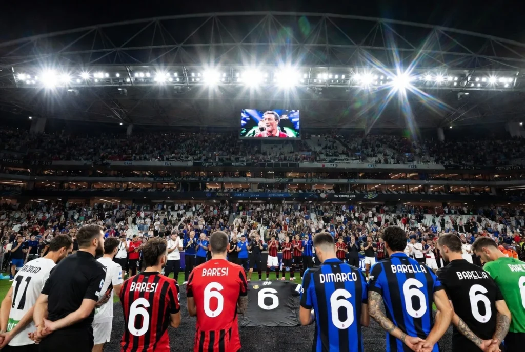 Penghormatan Franco Baresi Sebelum Kick-off