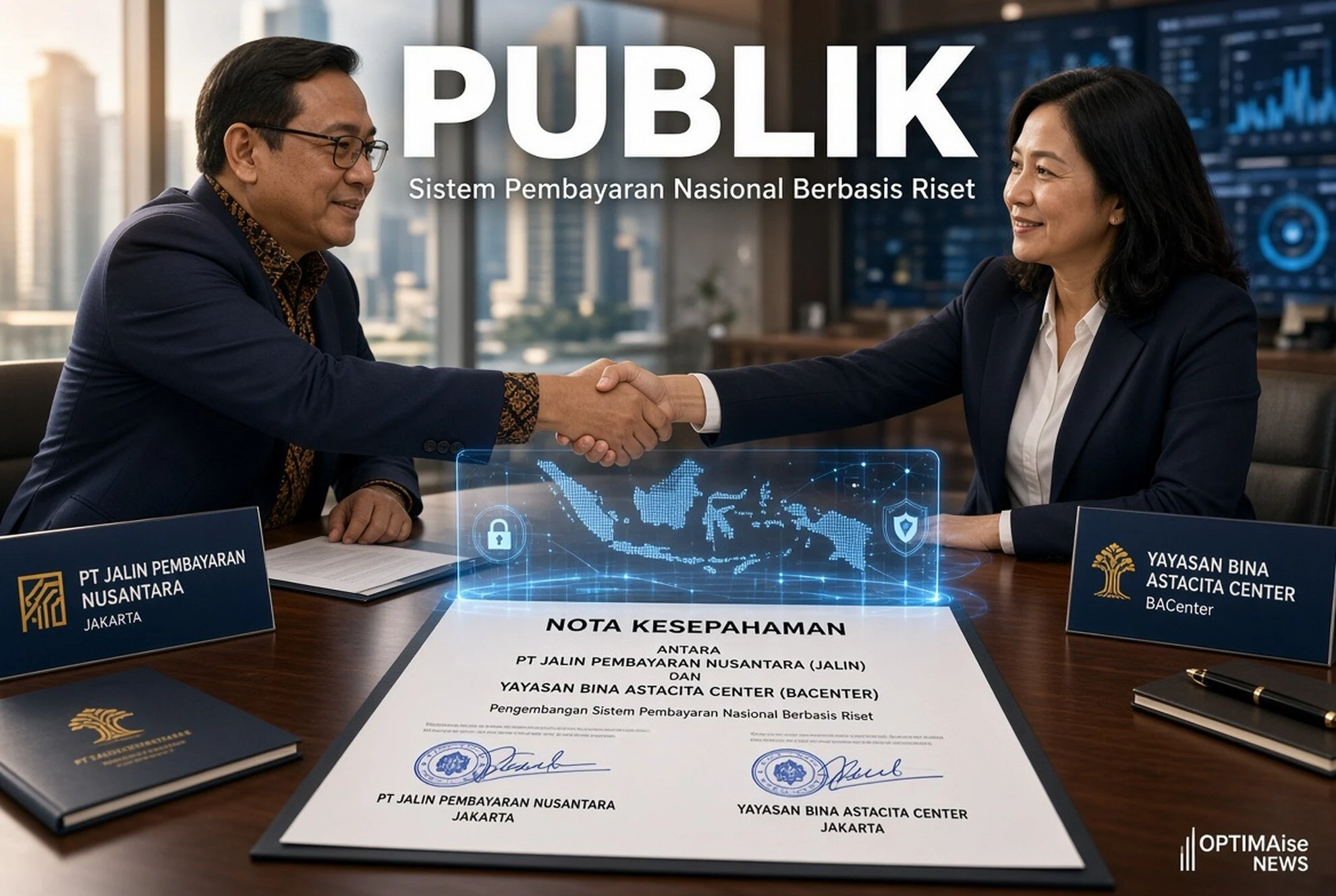 MoU Jalin-BACenter: Riset Urai 16,07 M Transaksi Bayar Publik