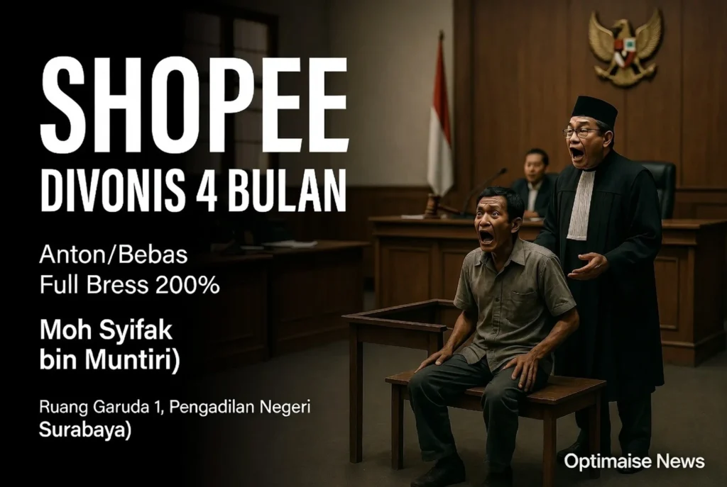 Moh Syifak Divonis 4 Bulan Penjara Setelah Bobol Jok Motor Shopee