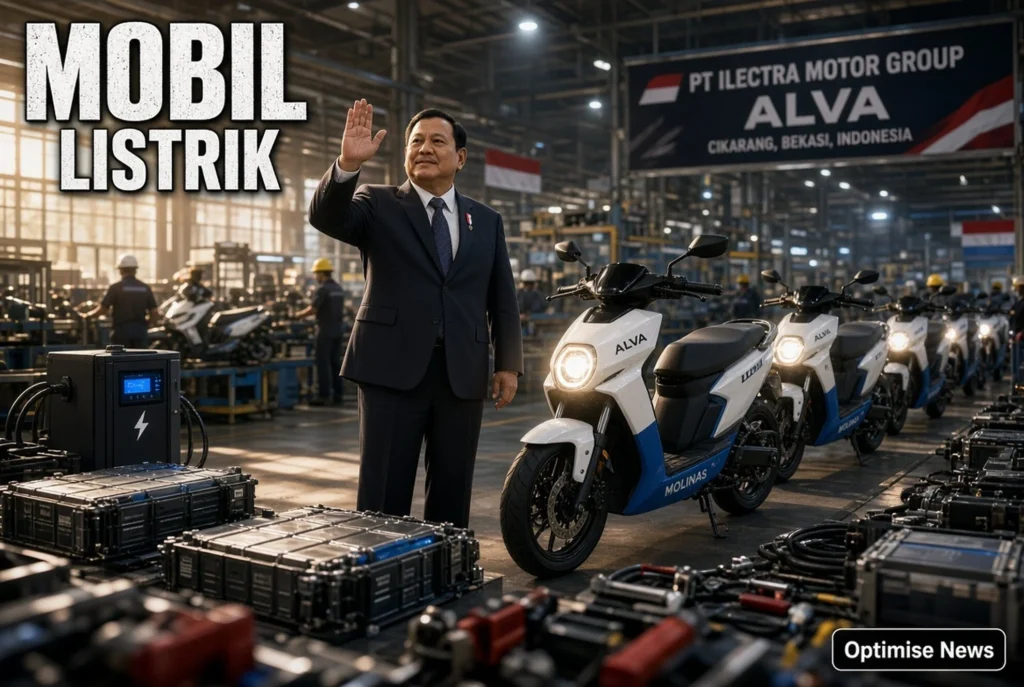 Molinas Diresmikan, Prabowo Kejar Mobil Listrik Massal 2028