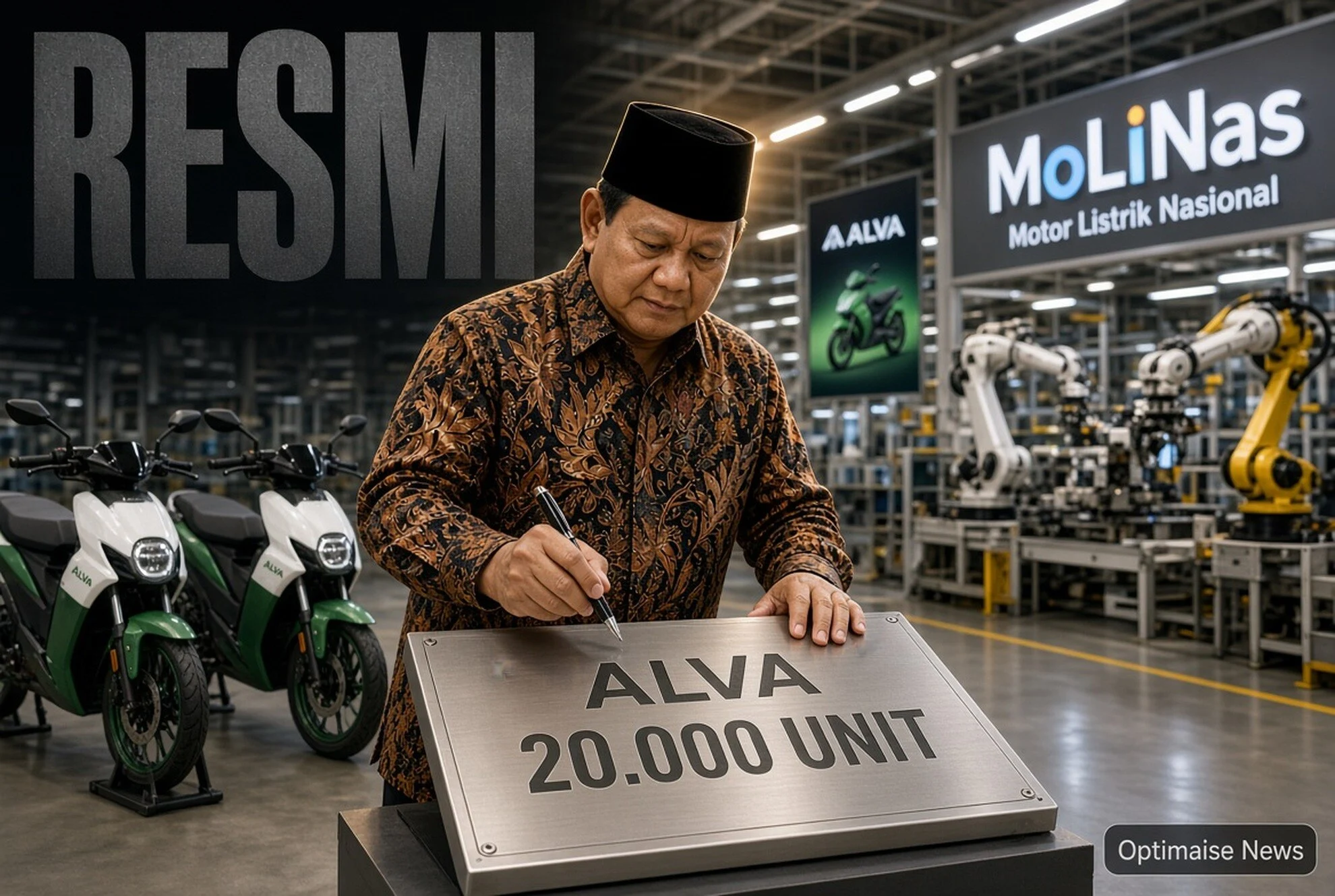 Motor Listrik Nasional Prabowo Resmi