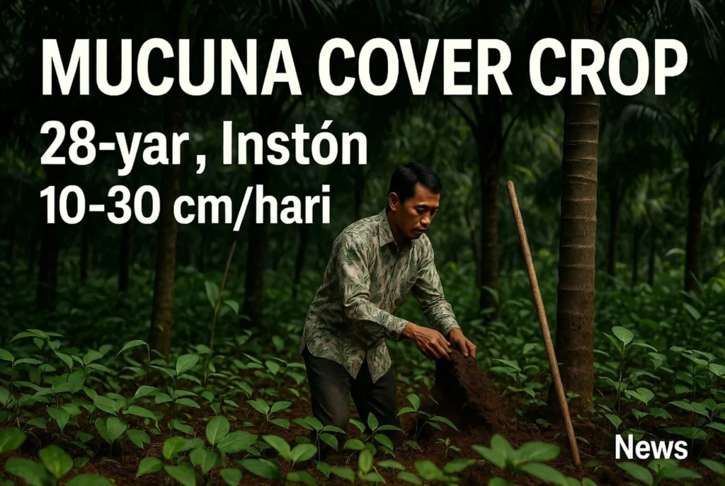 Mucuna Cover Crop 30 Cm/Hari Tekan Gulma 100% Tanpa Herbisida