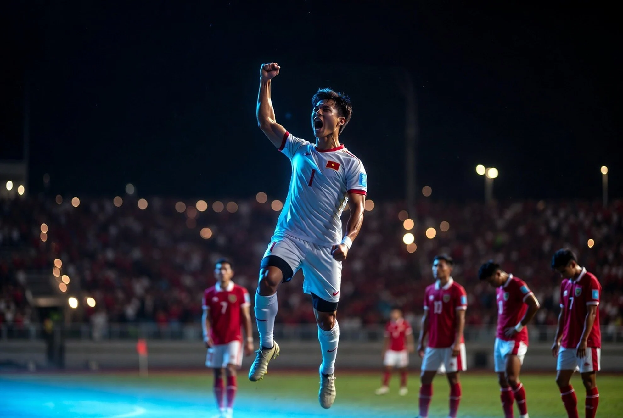 Nguyễn Văn Vĩ Picu Ledakan, Vietnam Tekuk Indonesia 3-0