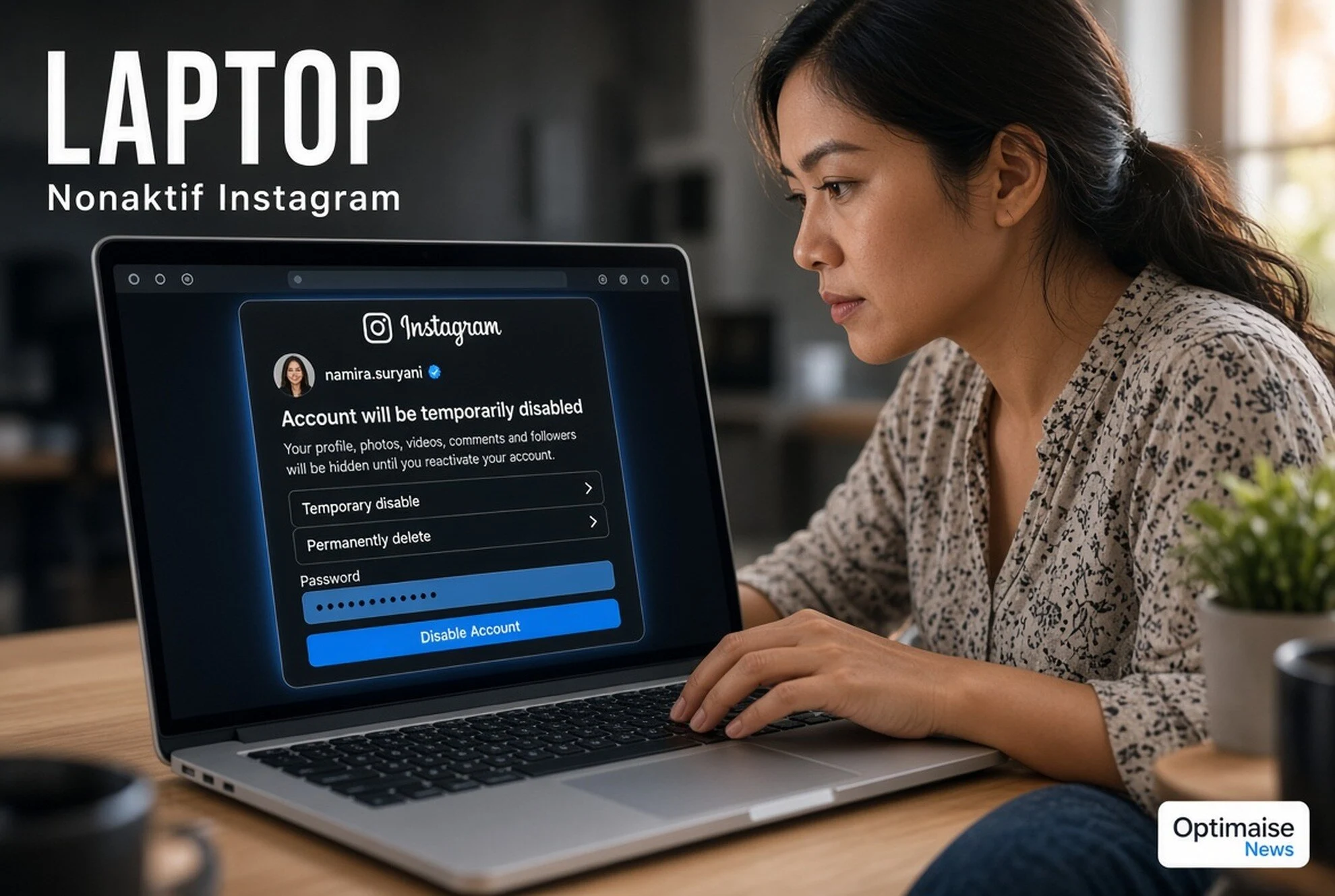 Nonaktif Instagram di Laptop: Sementara Simpan Data