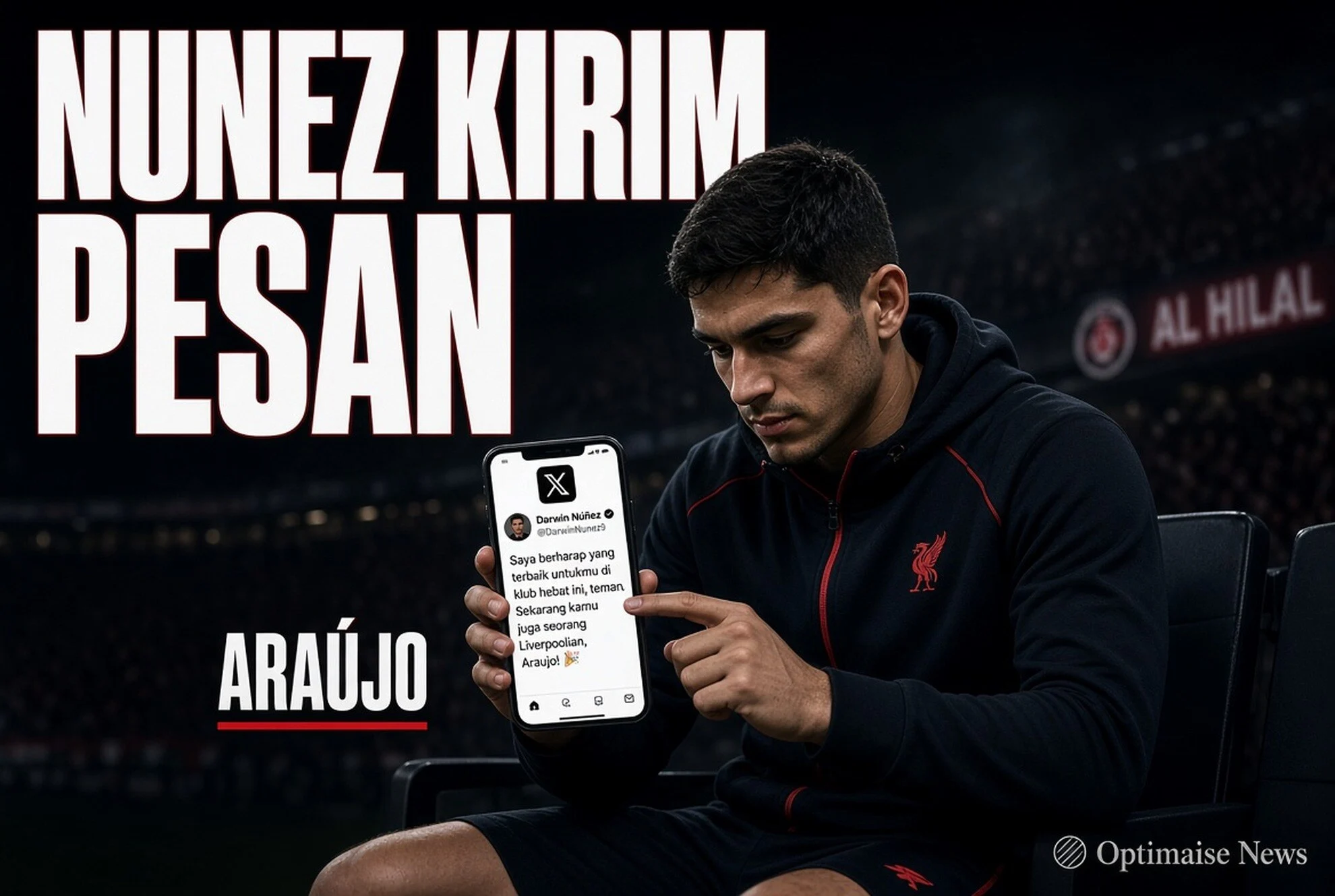 Nunez Kirim Pesan Buat Araujo yang Gabung Liverpool 2026