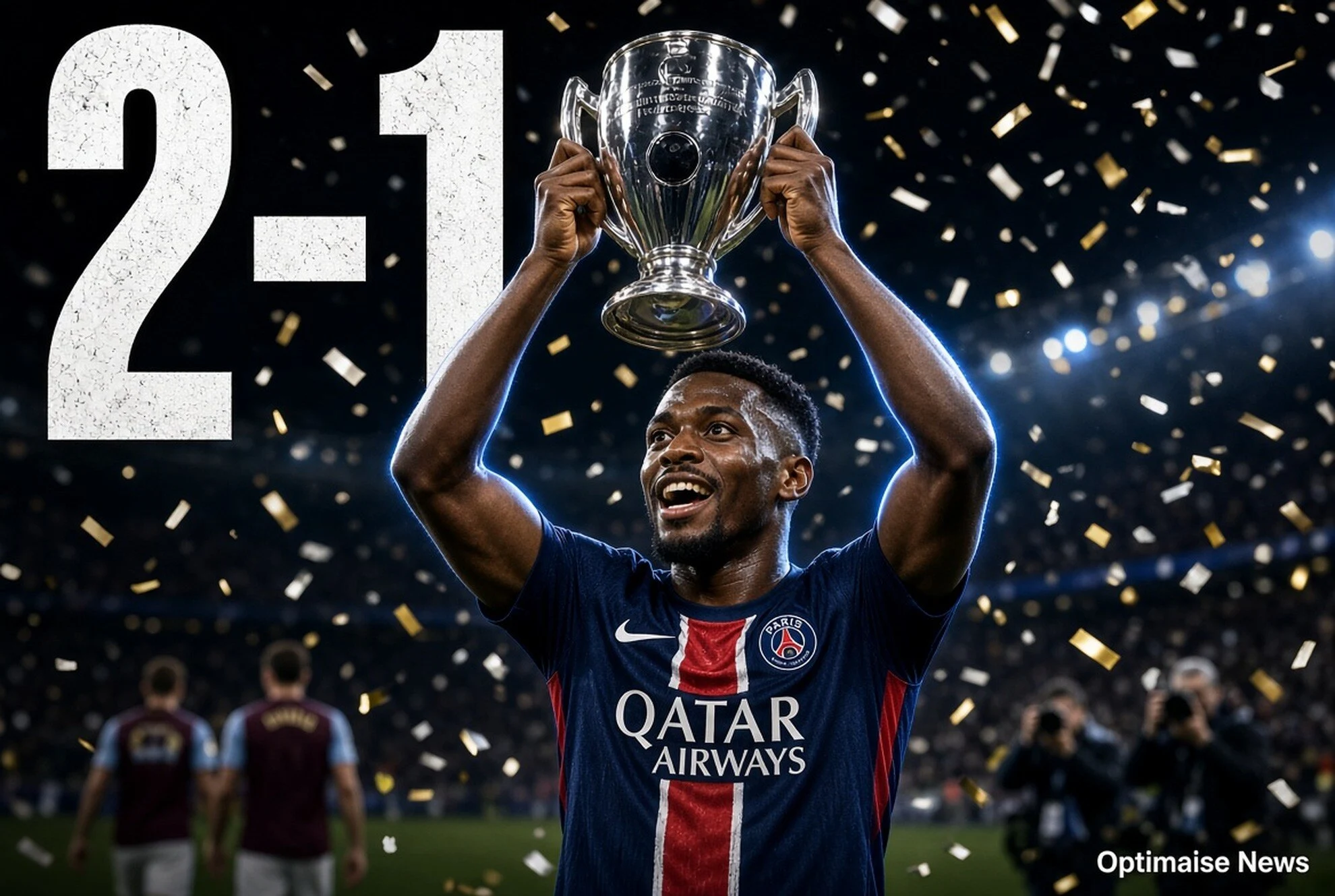PSG Pertahankan Piala Super UEFA 2-1 atas Aston Villa