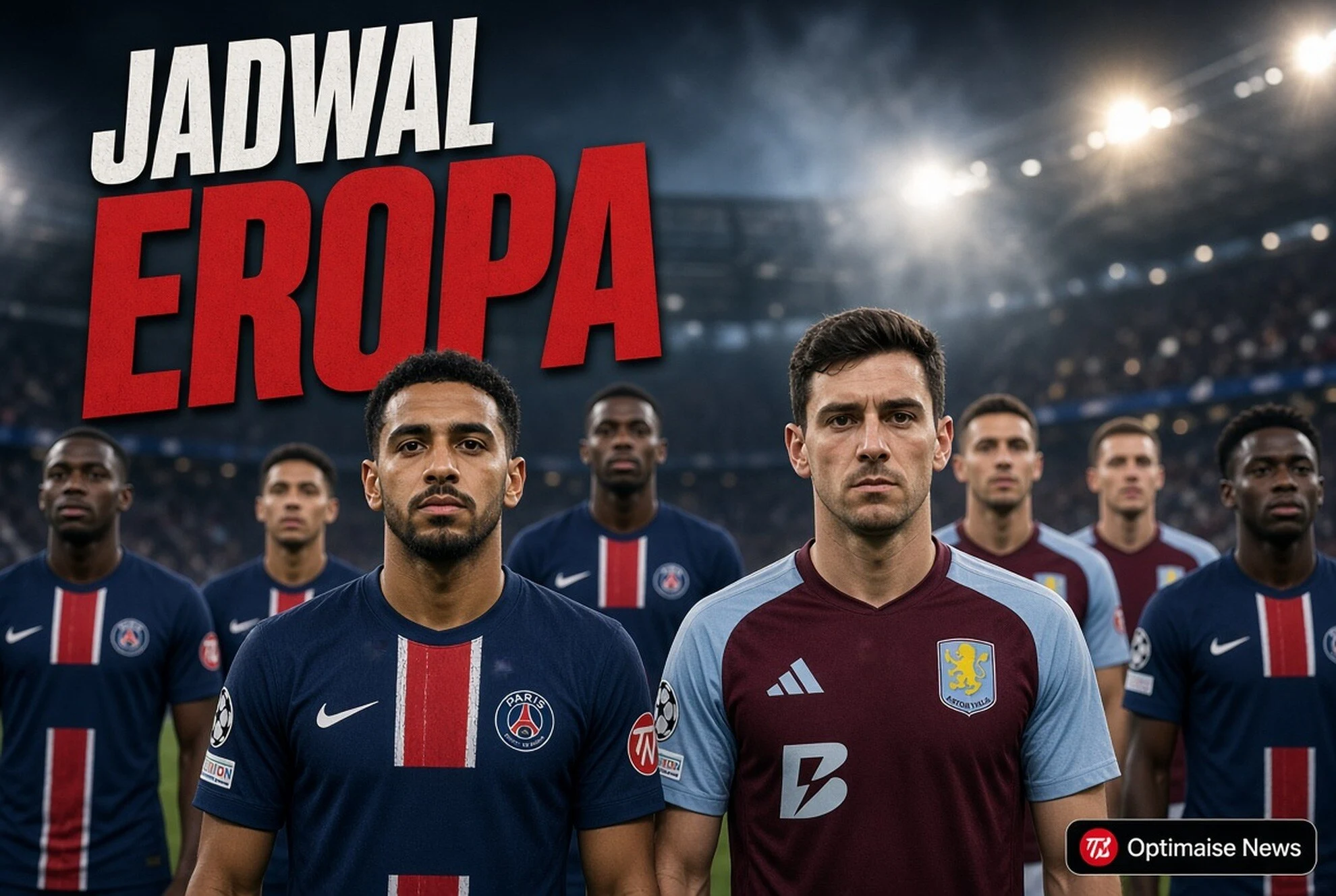 PSG vs Aston Villa Kick-off 02.00 WIB di Salzburg Super Eropa