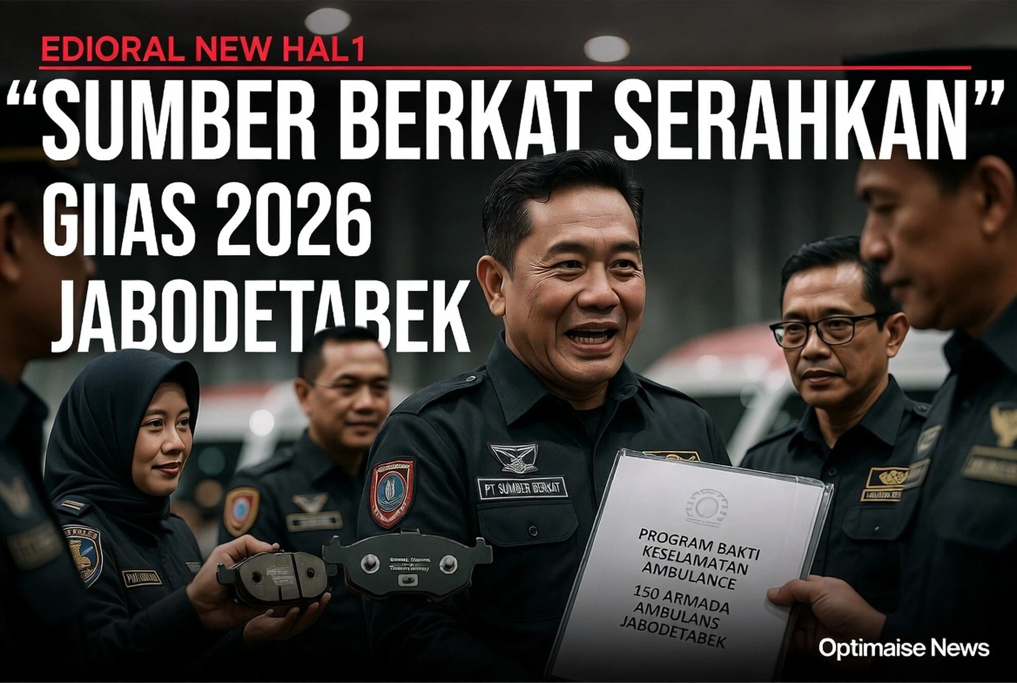 PT Sumber Berkat Serahkan Kampas Rem Ceramic untuk 150 Ambulans