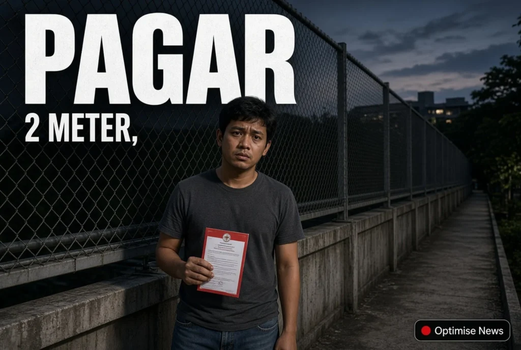 Pagar 2 Meter Sisi Timur Suhat Dipasang