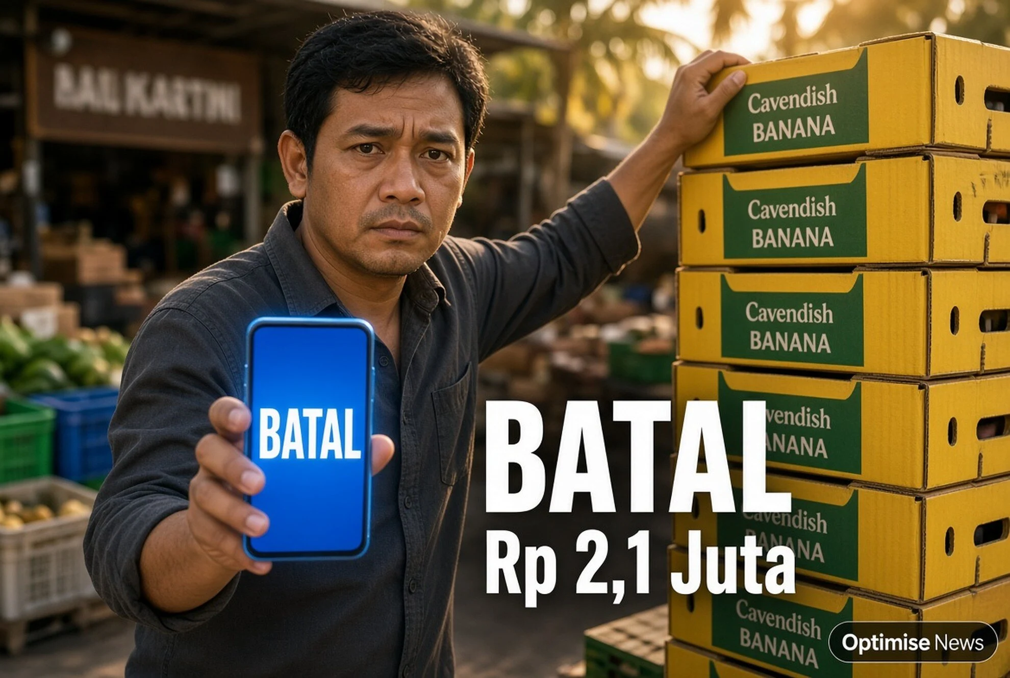 Pedagang Metro Nyaris Rugi Rp2,1 Juta Usai Pesanan Pisang Batal