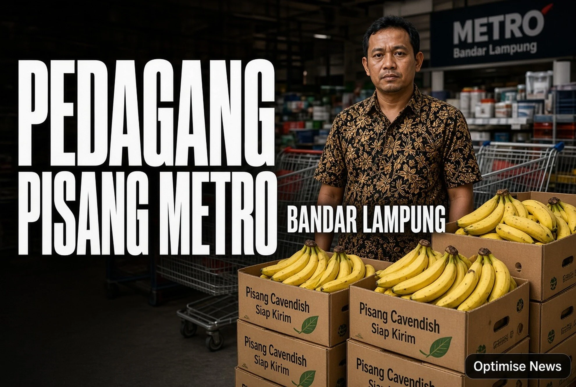 Pedagang Pisang Metro Hampir Rugi Rp 2,1 Juta Pesanan Dapur MBG Batal
