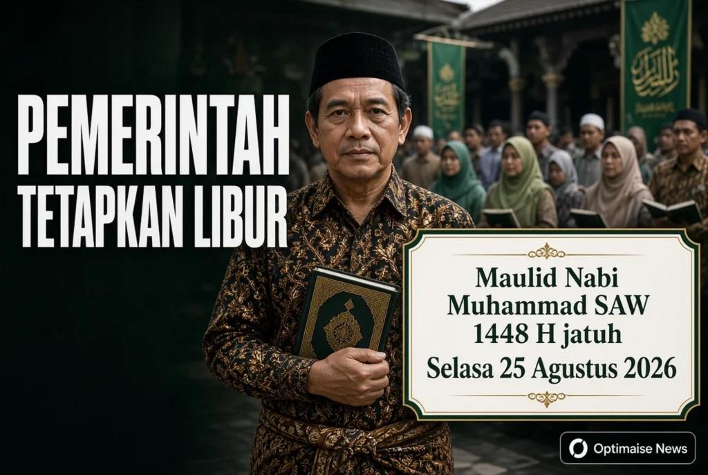 Pemerintah Tetapkan Libur Maulid Nabi 2026 di 25 Agustus