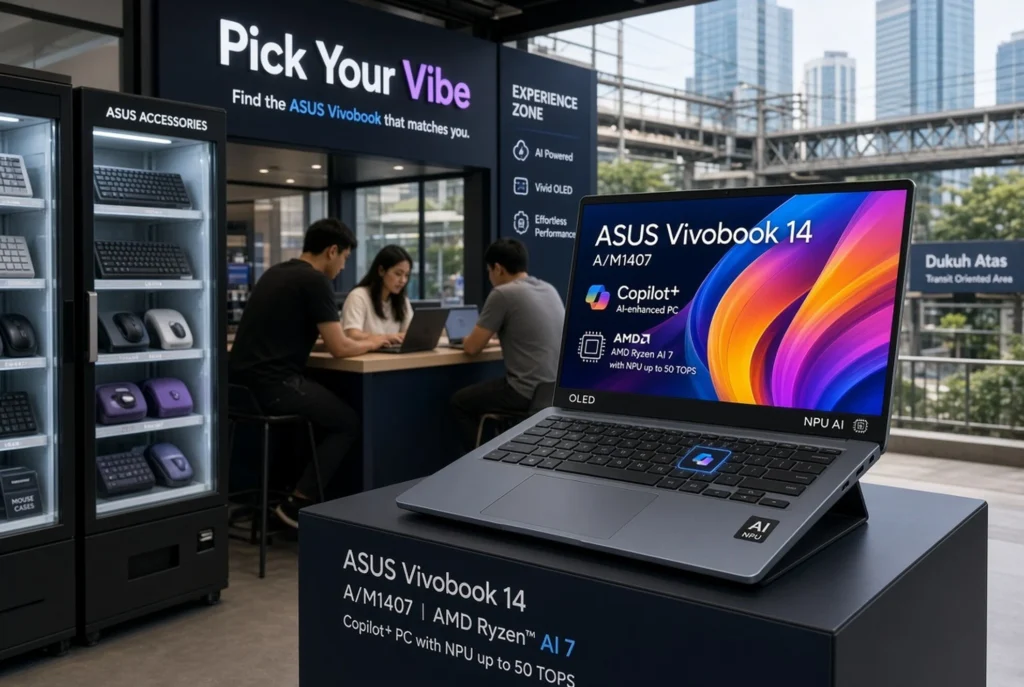 Varian Tertinggi Vivobook 14 A/M1407 dengan Fitur AI