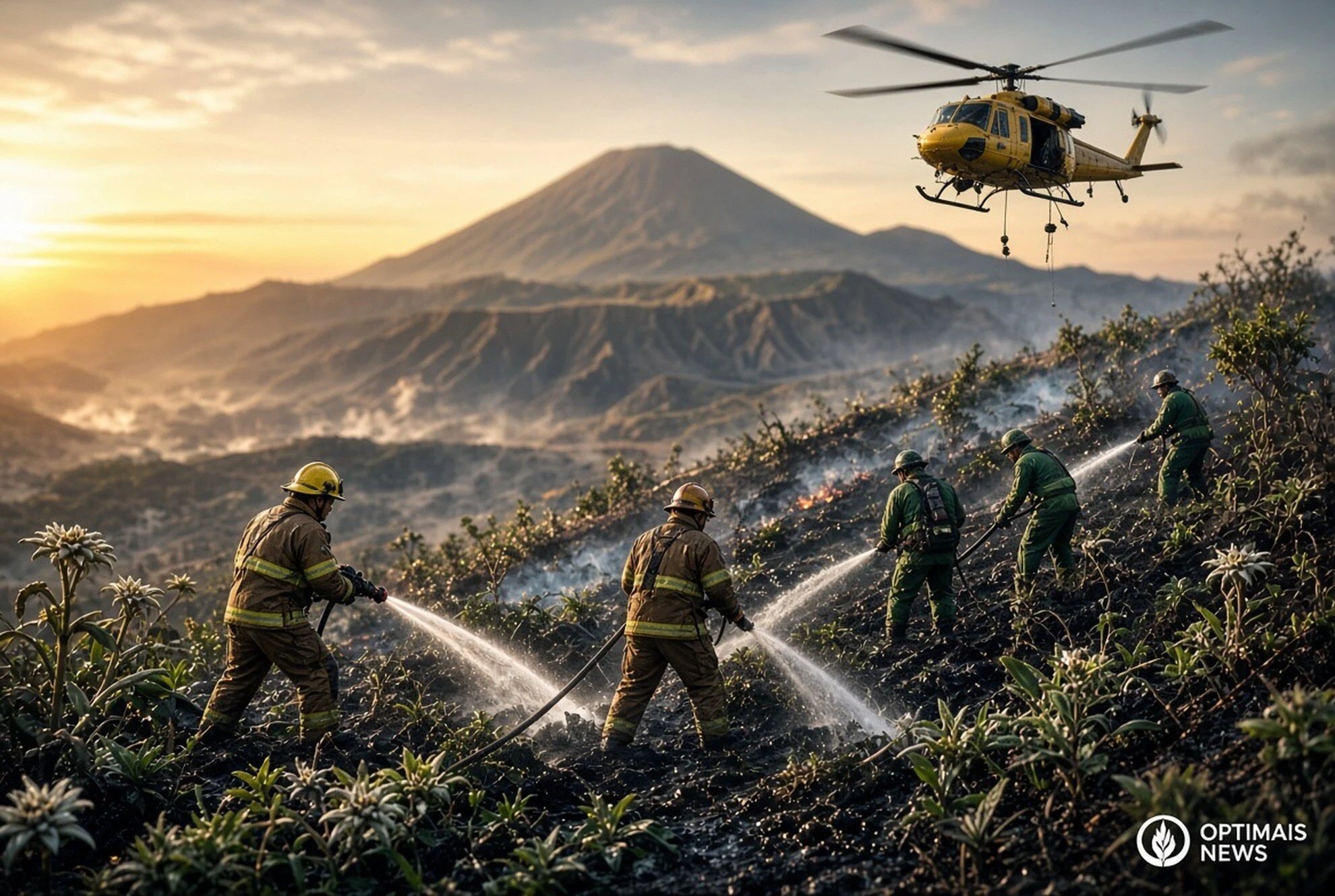 Perapian Jalur Desa Diduga Picu Gunung Bromo Kebakaran 176 Ha