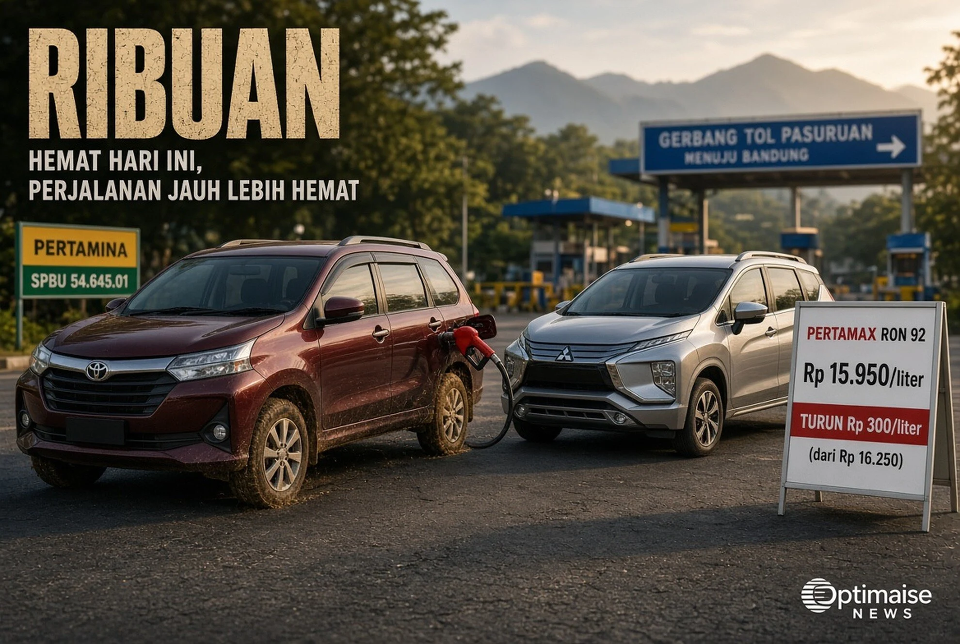 Pertamax Rp15.950: Biaya Avanza-Xpander Jakarta-Bandung Turun Ribuan