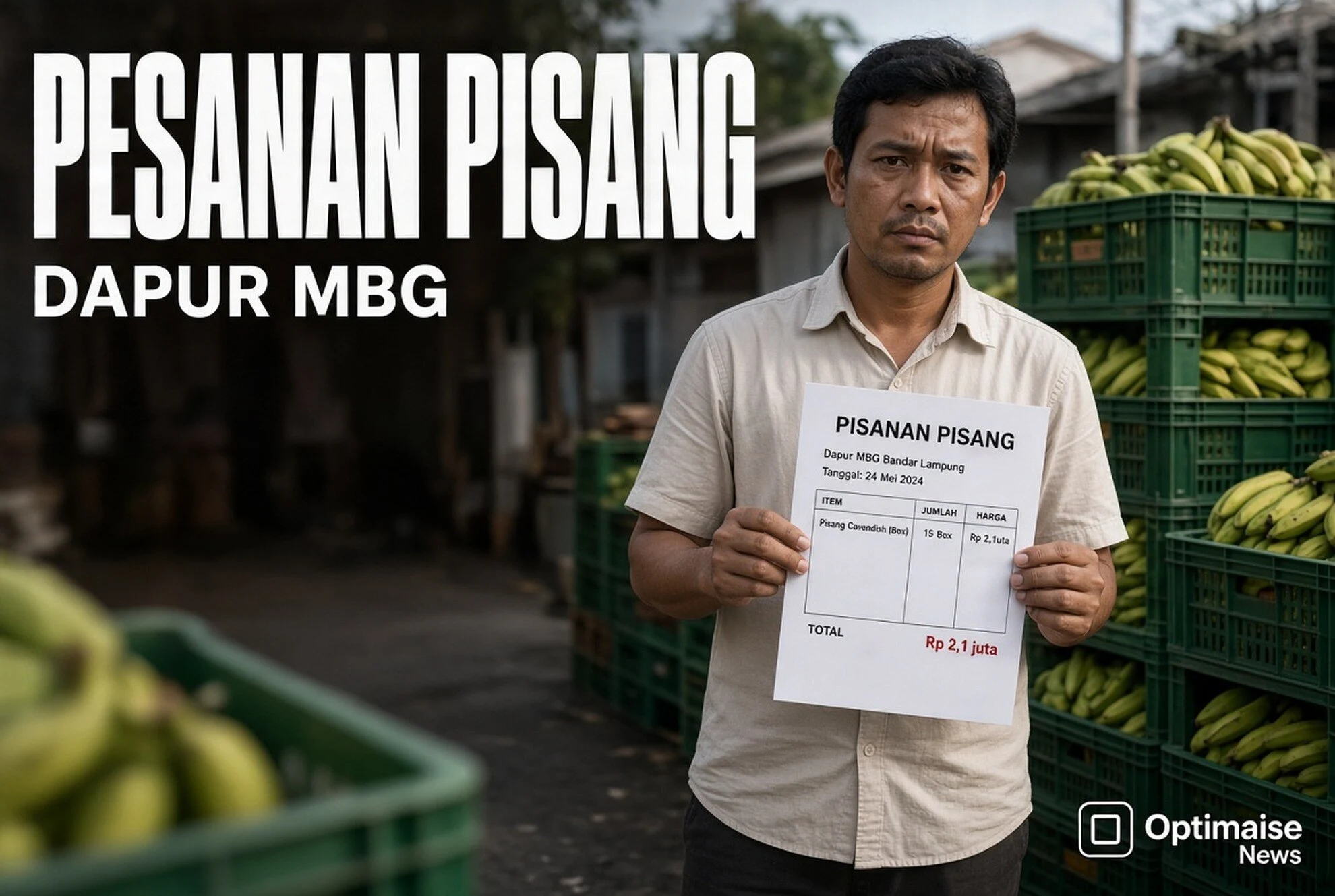 Pesanan Pisang & Dapur MBG Batal Rp2,1 Juta