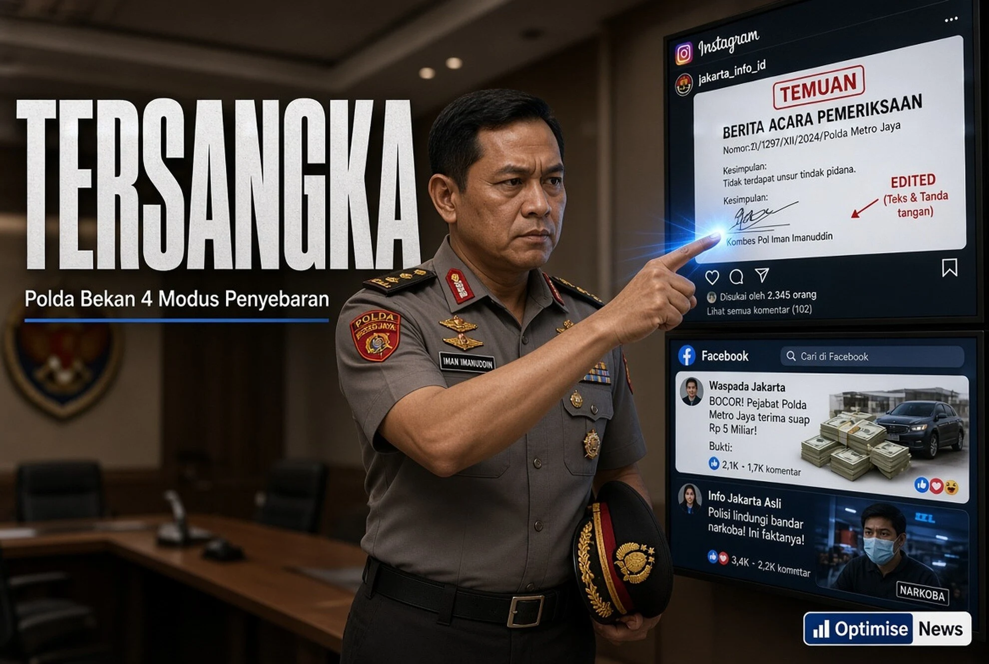 Polda Bekan 4 Modus Penyebaran Hoaks: 10 Tersangka