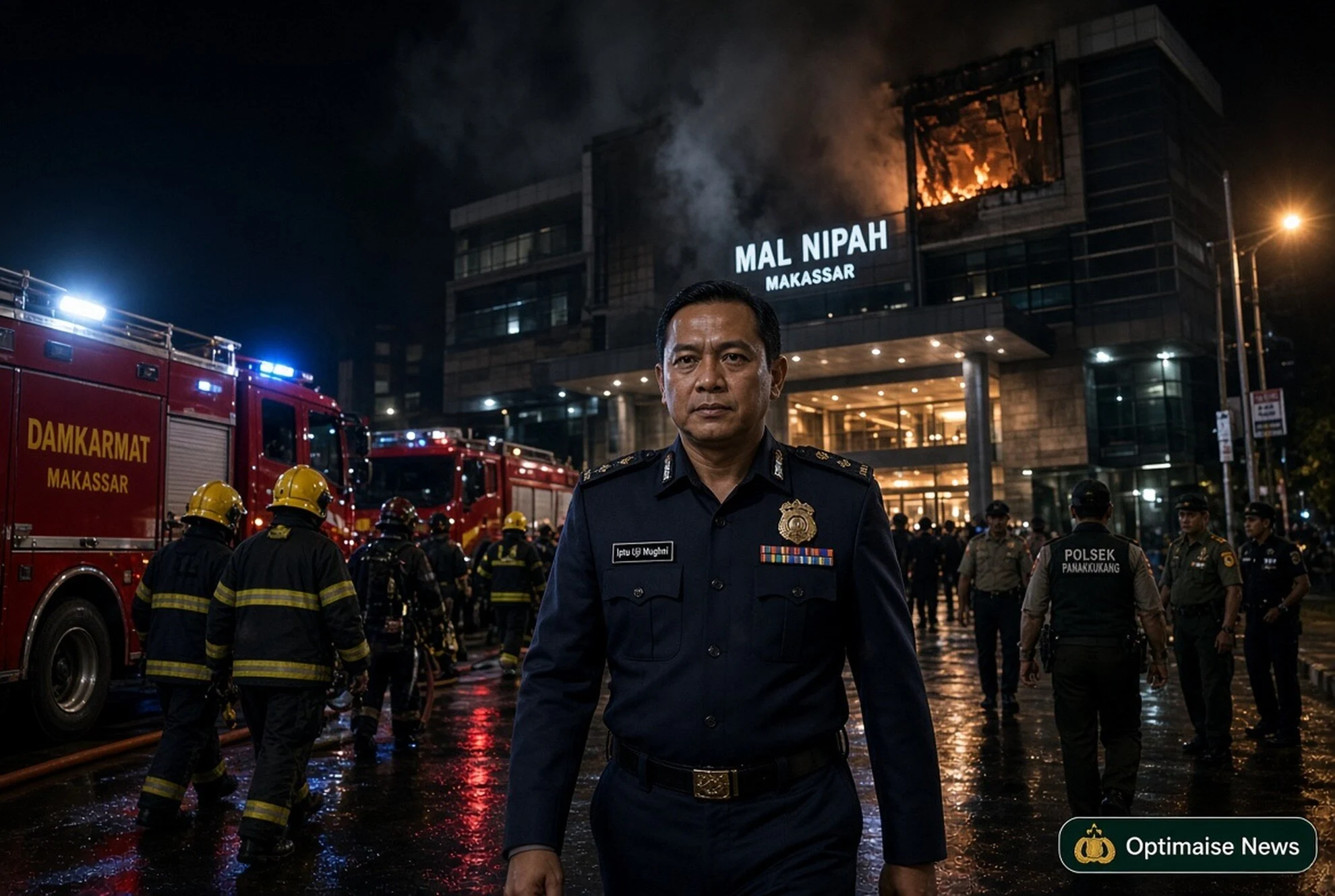 Polisi Cek ke Lokasi Saat Api Aktif