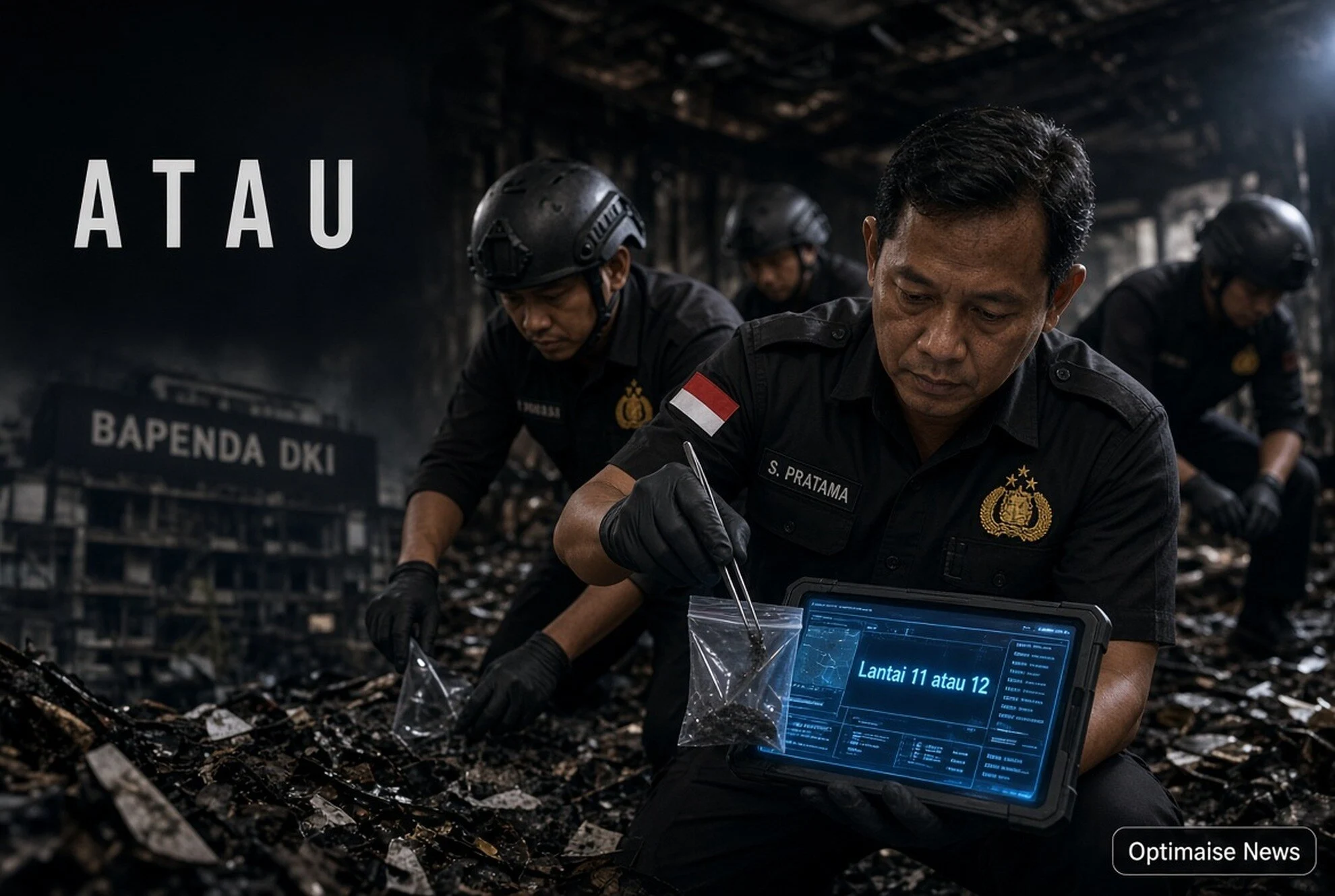 Polisi Duga Kebakaran Bapenda Bermula dari Lantai 11 atau 12