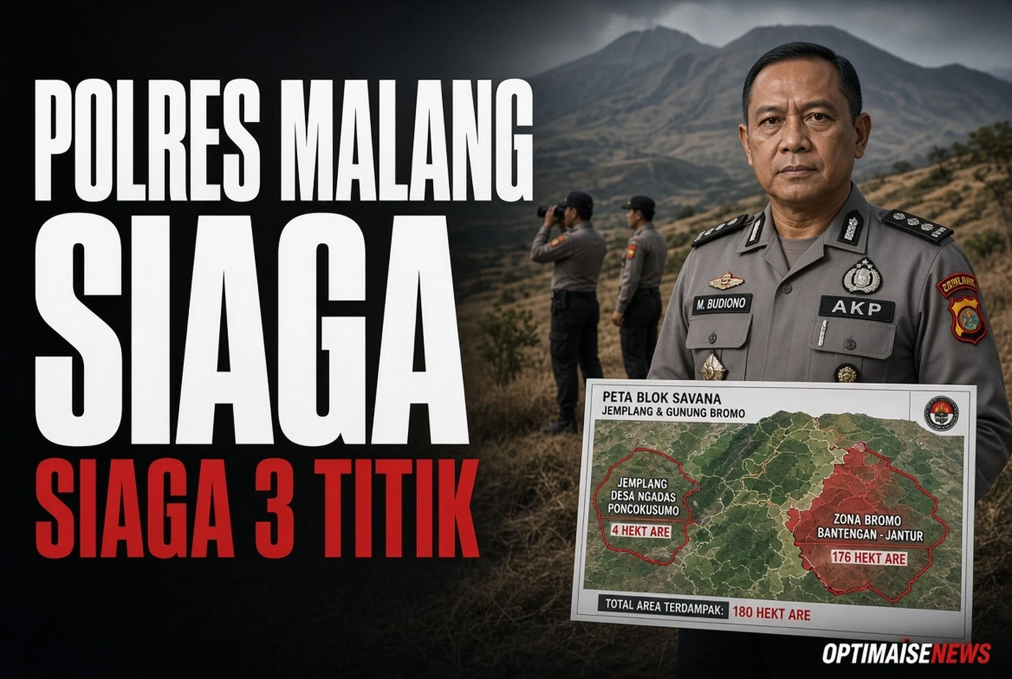 Polres Malang Siaga 3 Titik Kuning Lumajang