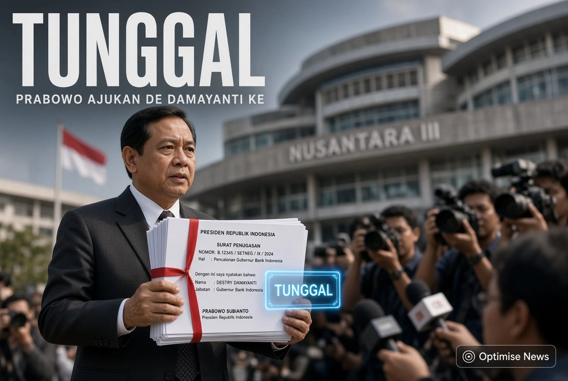 Prabowo Ajukan Destry Damayanti ke DPR sebagai Calon Tunggal BI