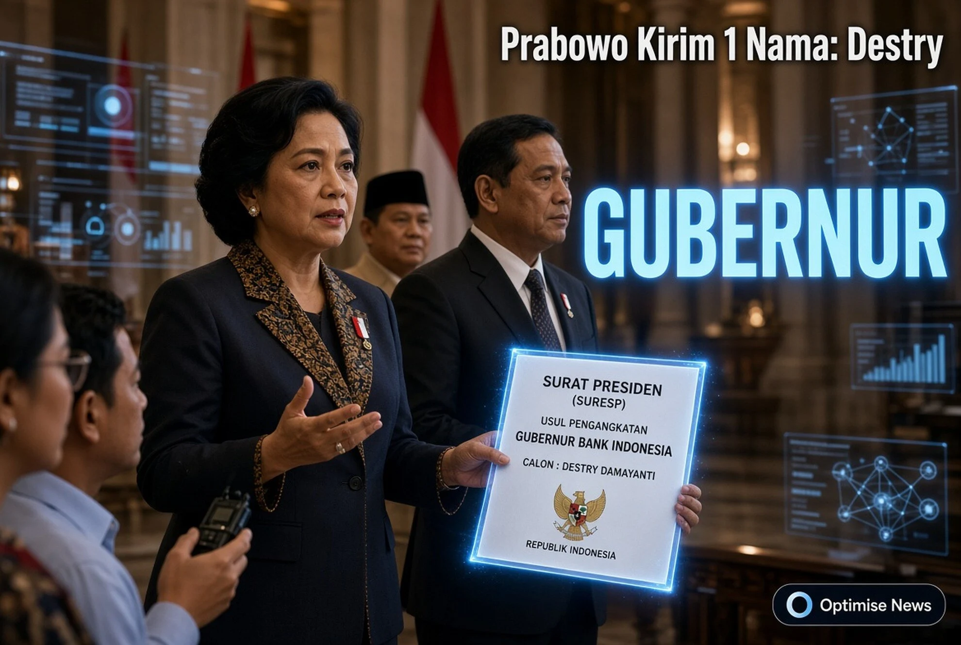 Prabowo Kirim 1 Nama: Destry Damayanti Calon Gubernur BI ke DPR
