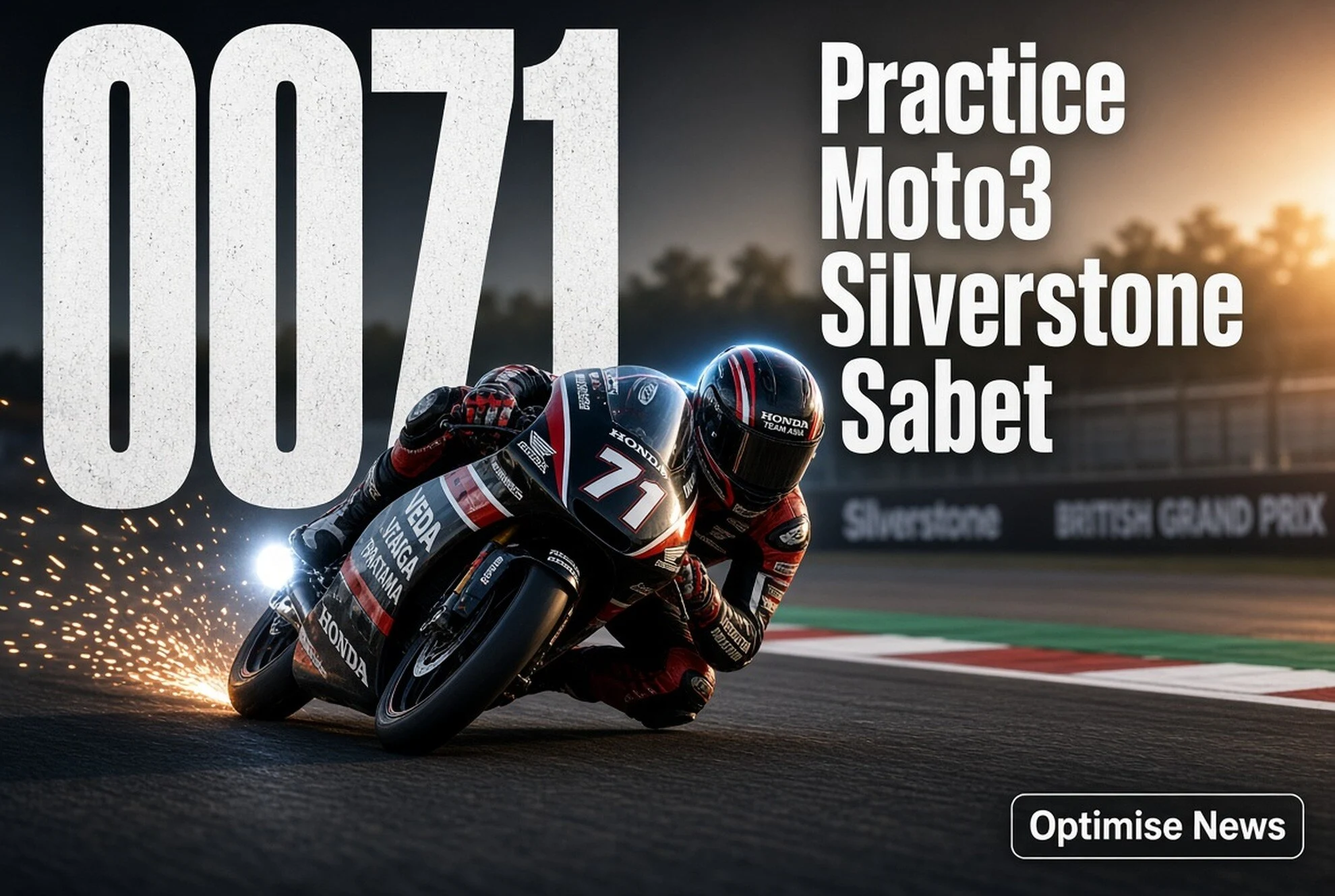 Practice Moto3 Silverstone Sabet 0,071
