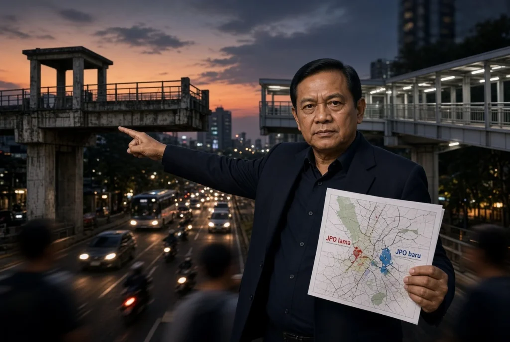 Pramono Bongkar JPO Lama Rasuna Said: 2-3 Pekan Rampung