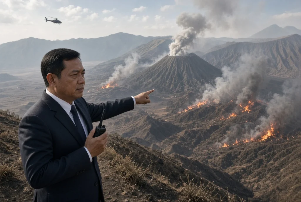 Perjalanan Pagi ke Lokasi Kebakaran Bromo
