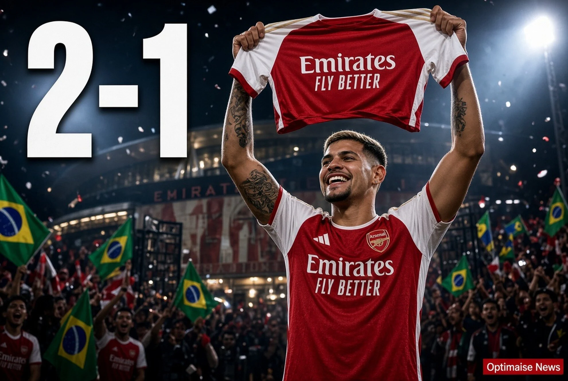 Prediksi Skor 2-1 & Debut Bruno Guimaraes di 2-1, Arsenal vs 2-1