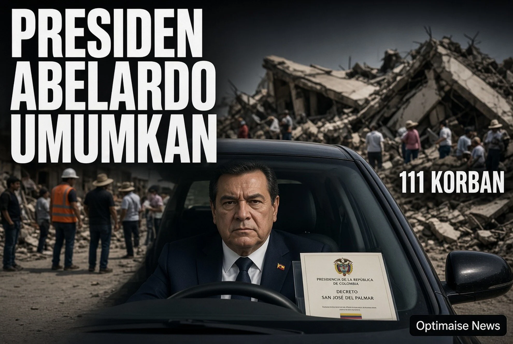 Presiden Abelardo Umumkan 111 Tewas Gempa M7.4 Kolombia