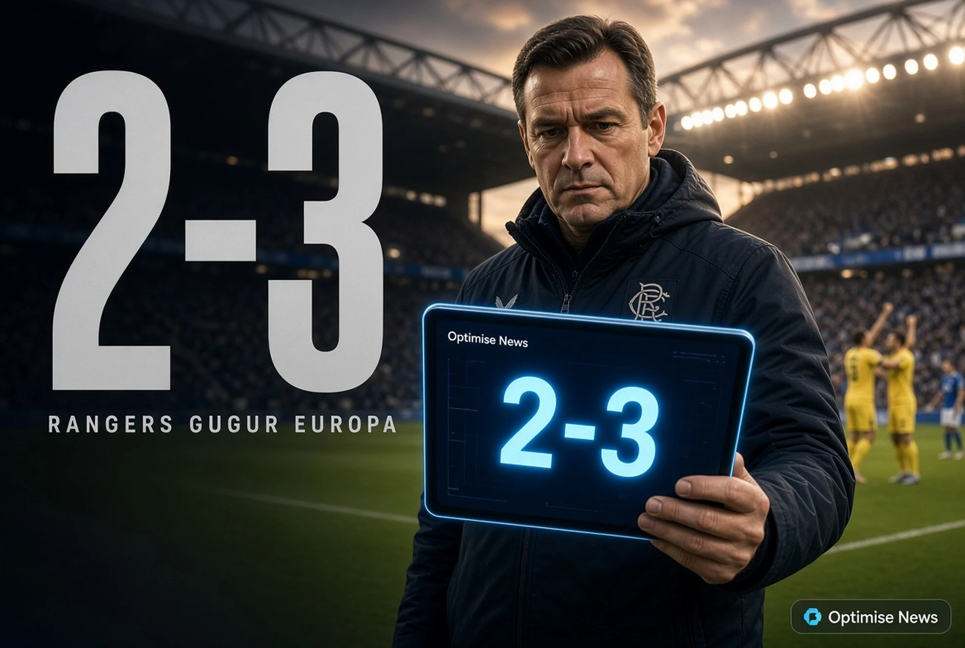 Rangers Gugur Europa 2-3 Usai Imbang 1-1 di Ibrox