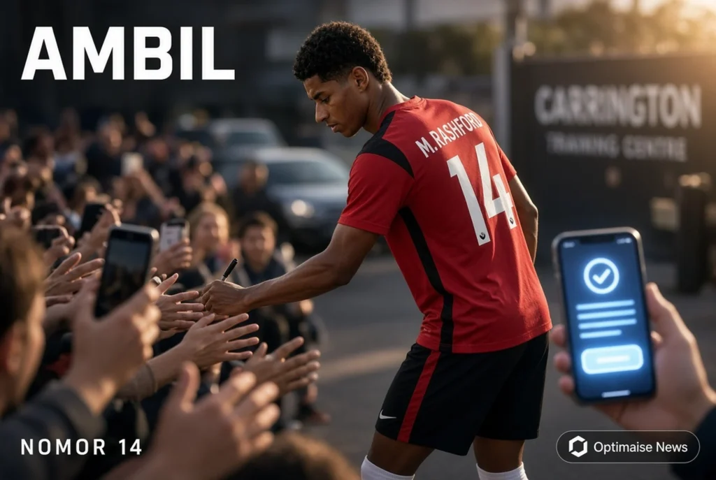 Rashford Ambil Nomor 14 di MU Usai Cunha Ambil 10