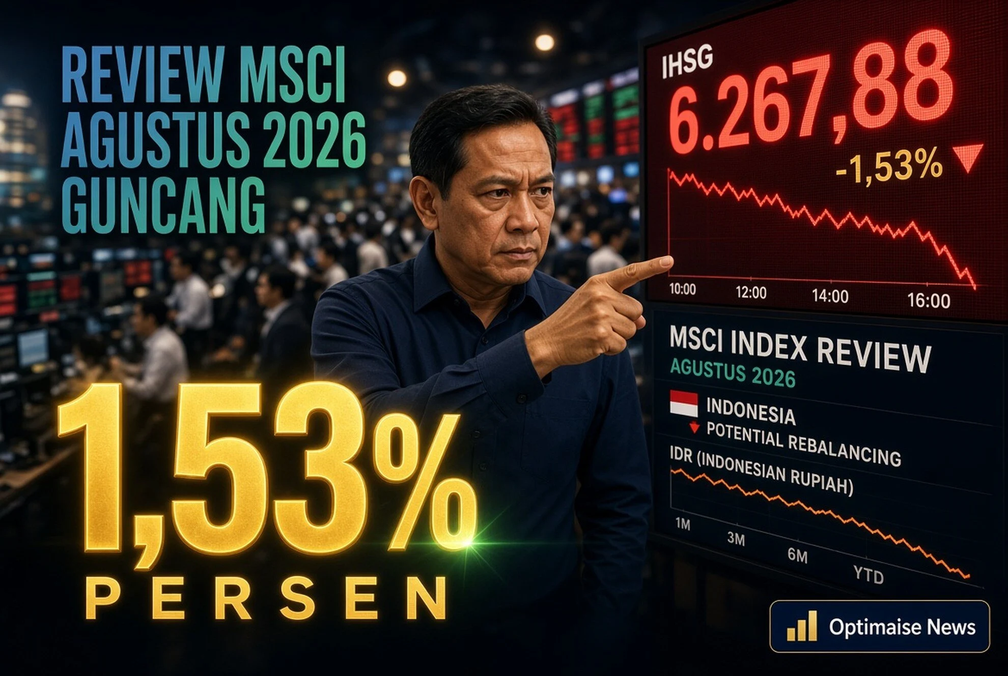 Review MSCI Agustus 2026 Guncang IHSG Turun 1,53 Persen