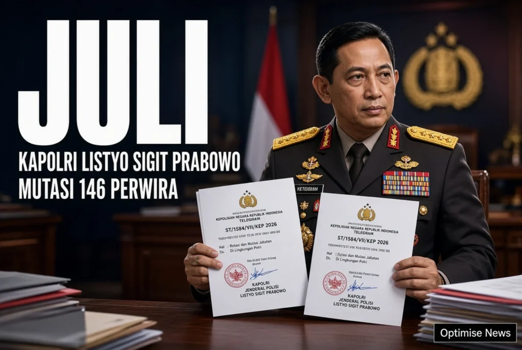 Rotasi POLRI Sentuh 25 Brigadir Jenderal Polisi lewat Telegram Juli