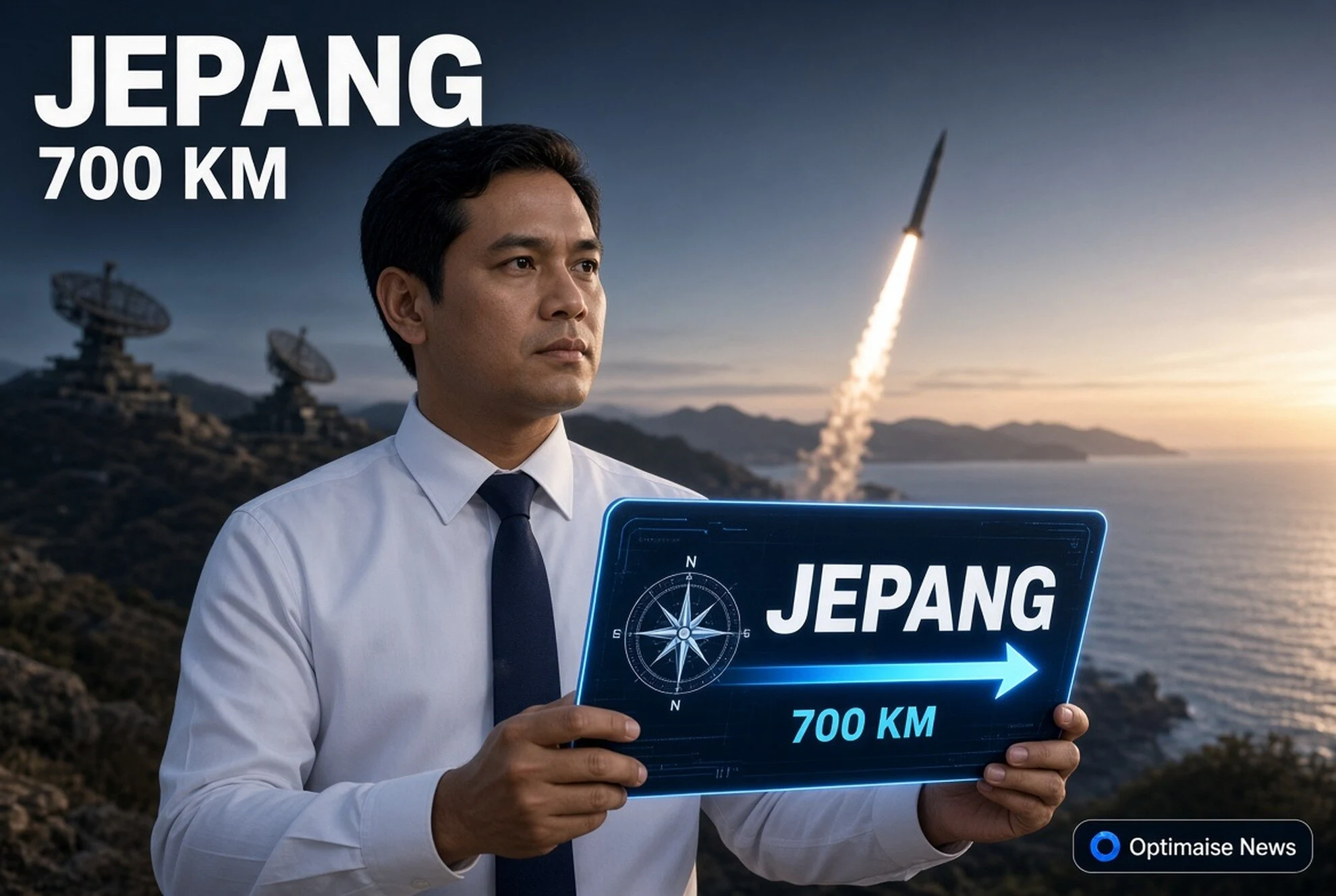 Rudal Korut 700 Km ke Laut Jepang
