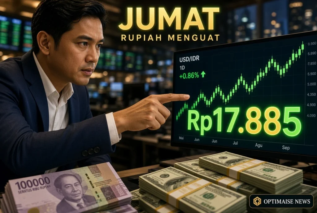 Rupiah Menguat ke Rp17.885 di Jumat