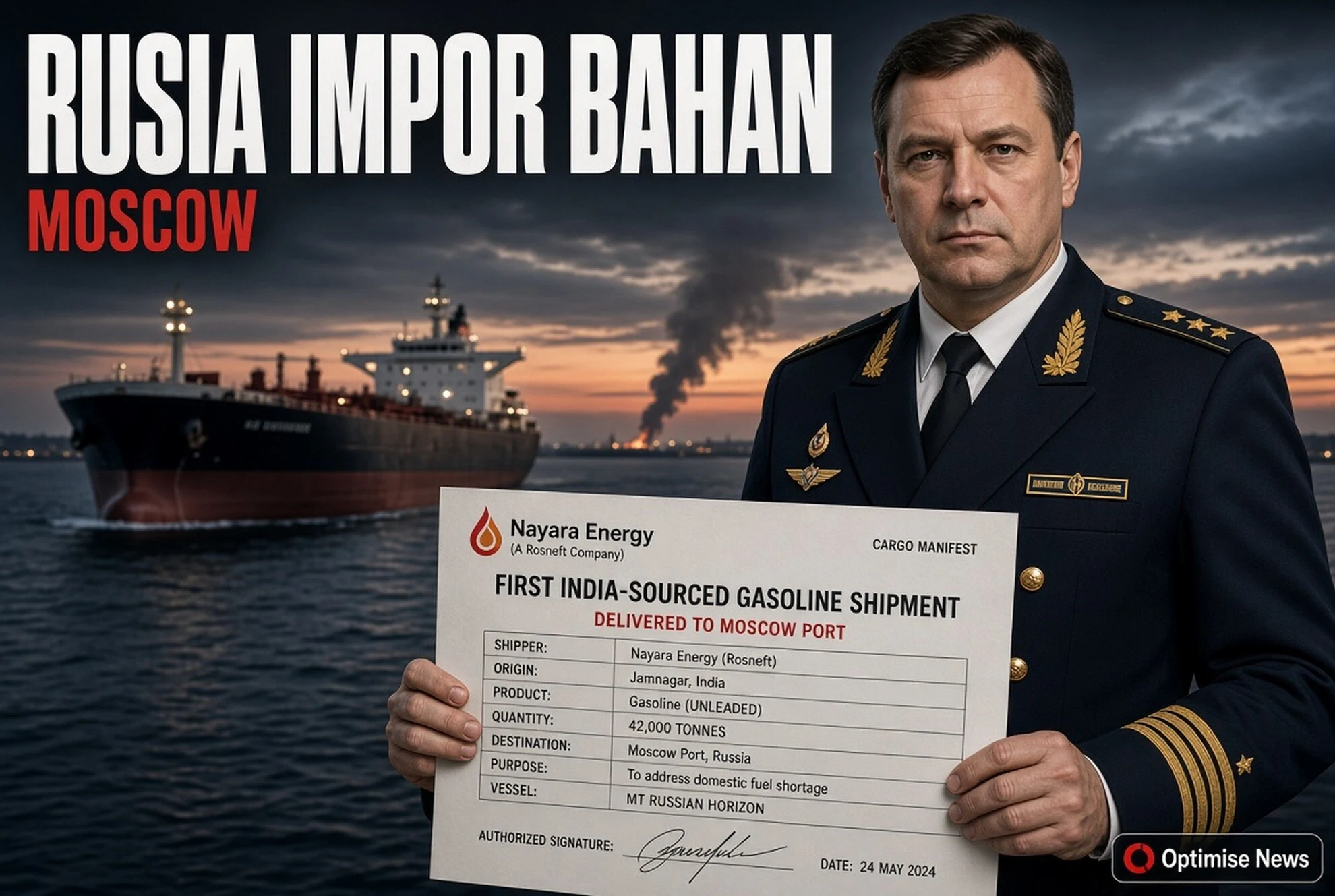 Rusia Impor Bahan Bakar dari India Lewat Shadow Fleet