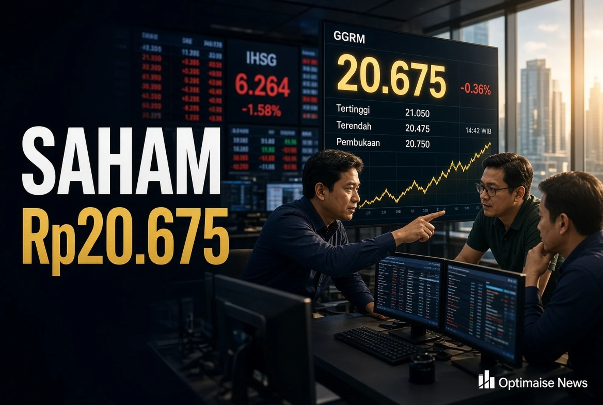 Saham gudang garam Berbalik ke Rp20.675 Saat IHSG Merah Rp20.675